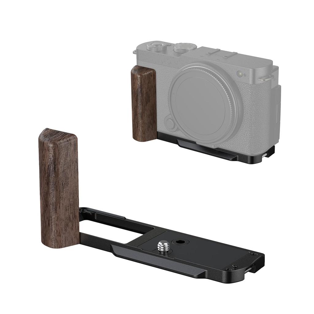 SmallRig Wooden Handle Grip Holder for Panasonic LUMIX Retro Style Side Handle with Screw Arca Quick Release Compatible with MFT QR Plates and Tripods
