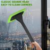 For Car Windshield Defogger Cleaning Brush + Handle (5 Green Replacement Cloths)
