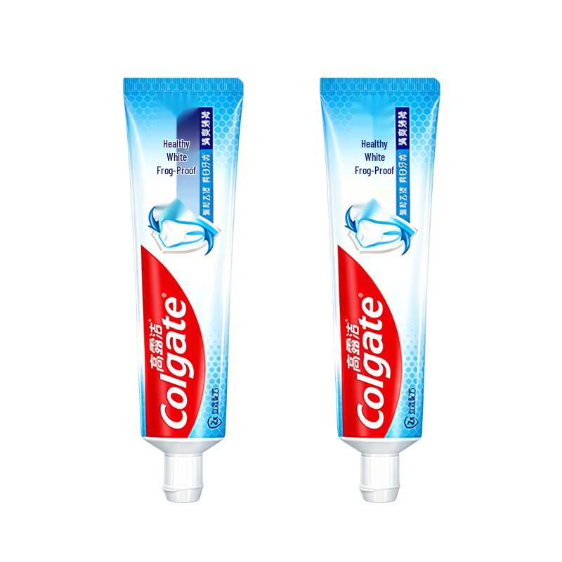 Colgate Whitening & Anti-Cavity Toothpaste, Refreshing Mint 2x140g