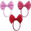 Colorful Dog Hair Bow Headbands Hair Band Pet Costumes Adjustable Pet Hair Bows  Valentine's Day