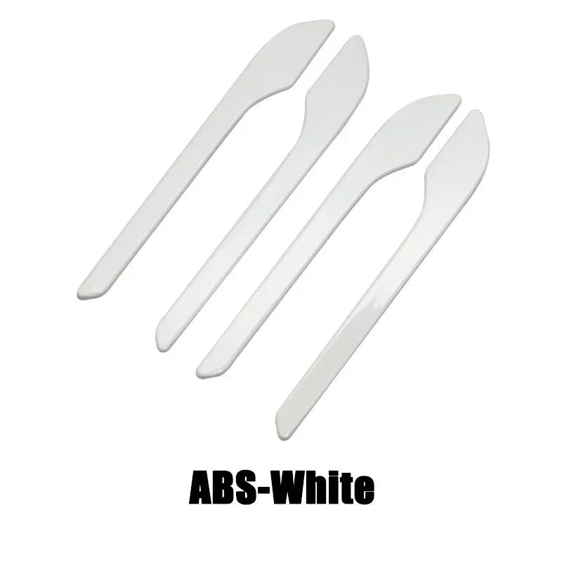 4 шт./компл. АБС-пластик, углеродное волокно, накладки-наклейки на ручки дверей автомобиля, аксессуары для Tesla Model Y Launch Model 3/Y/3