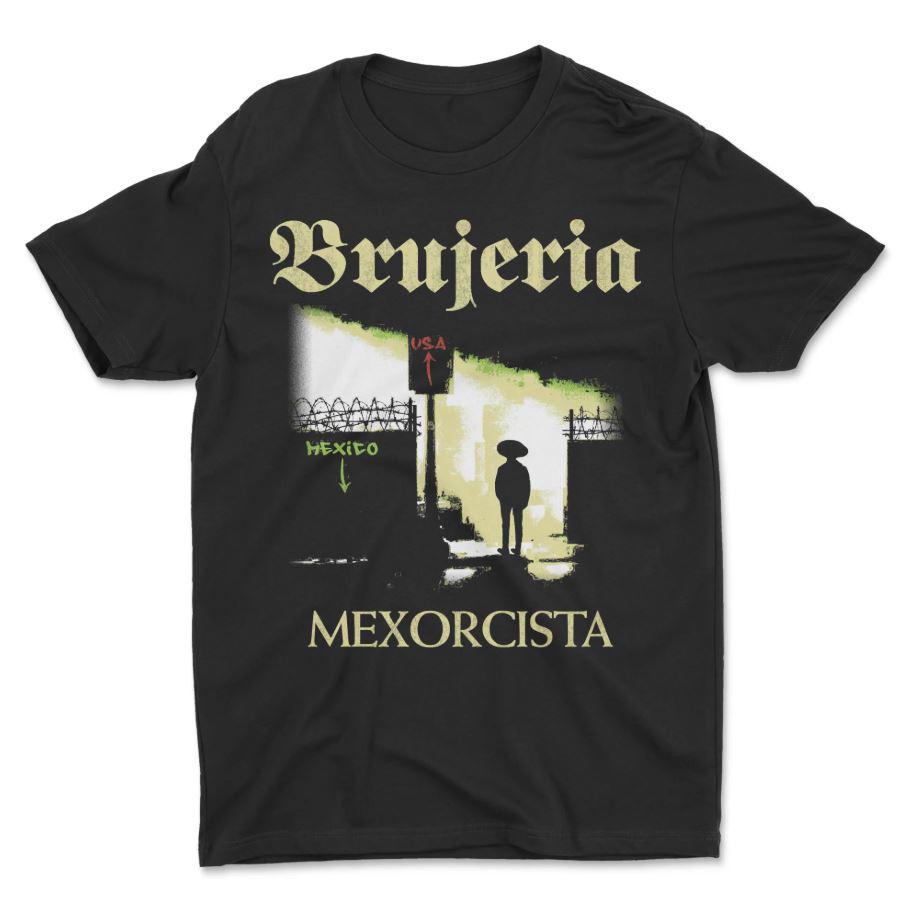 Футболка с альбомом тура Brujeria Band Mexorcista Хлопок Взрослый S-5XL UB078
