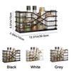 Carbon Steel Seasoning Storage Rack Wall Mounted Spice Storage Draining Shelf  Refrigerator