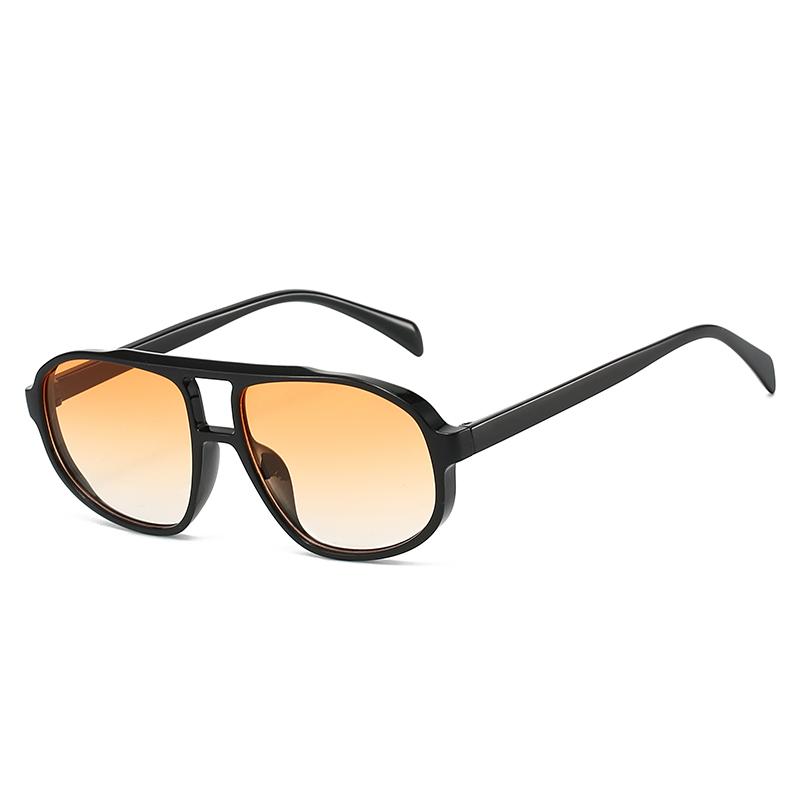 Retro Double Bridge Sunglasses UV400 Vintage Fashion for Men Women Minimalist Brand Outdoor Driving Trendy Sun Glasses