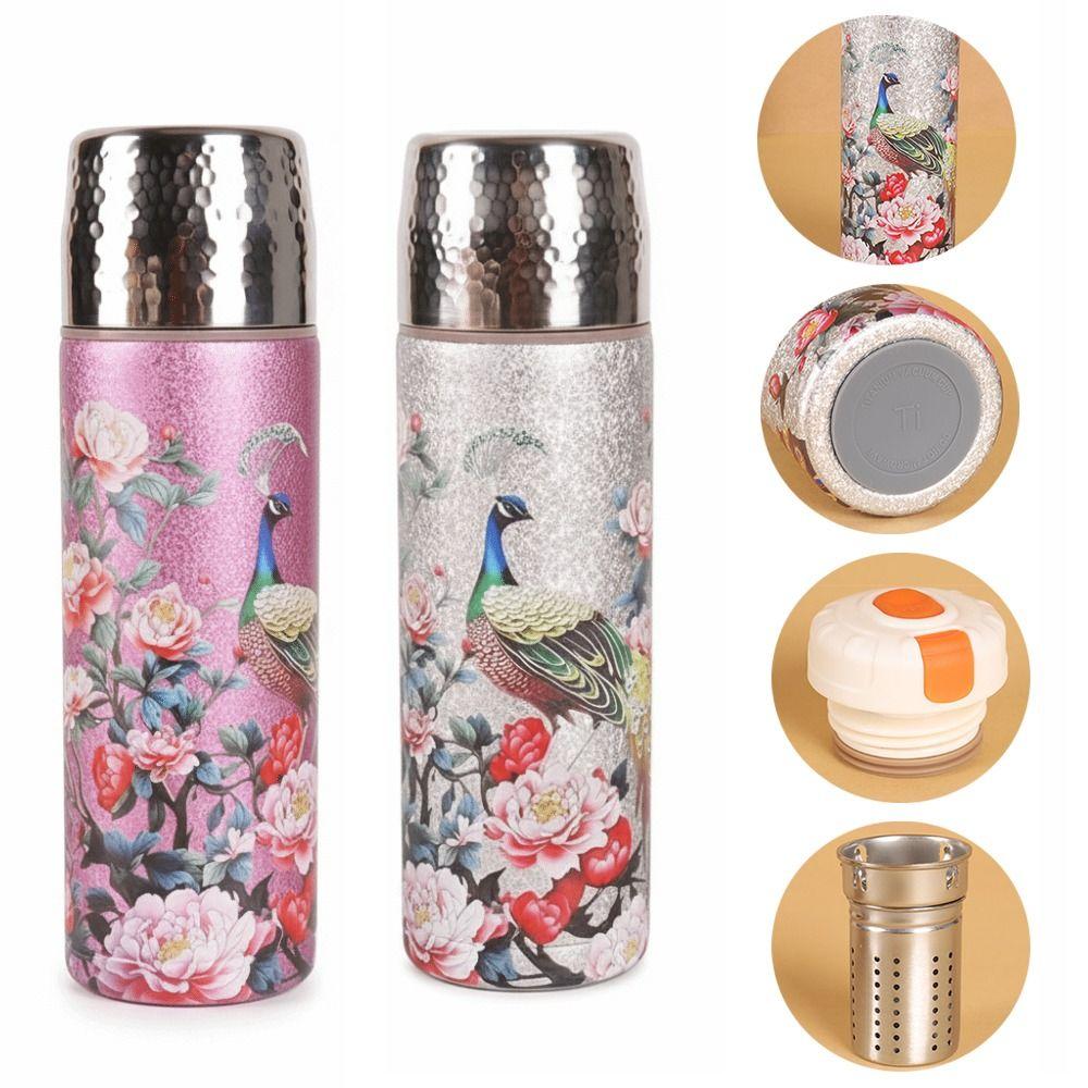 500ml Vacuum Flasks Tea Separation Water Bottle Stylish Vacuum Cup  Gift