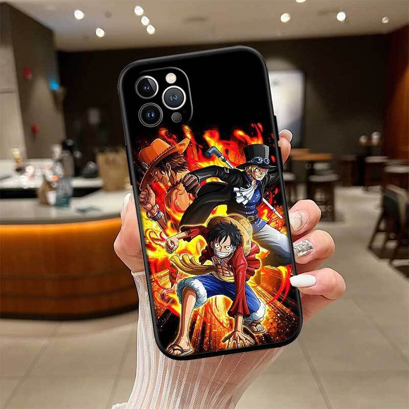 One Piece Luffy ACE Sabo Phone Case for Xiaomi Poco C40 C51 C50 C55 C65 C71 C75 C85 F8 F7 F6 F5 F3 F2 X7 X6 X4 X3 X2 M7 M6 M5 M4 M3 M2 Pro