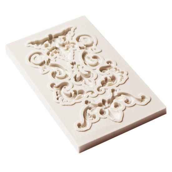 Тисненая силиконовая форма для мастики, торта, шоколада, пасты для лепки, противень для выпечки, инструмент для украшения