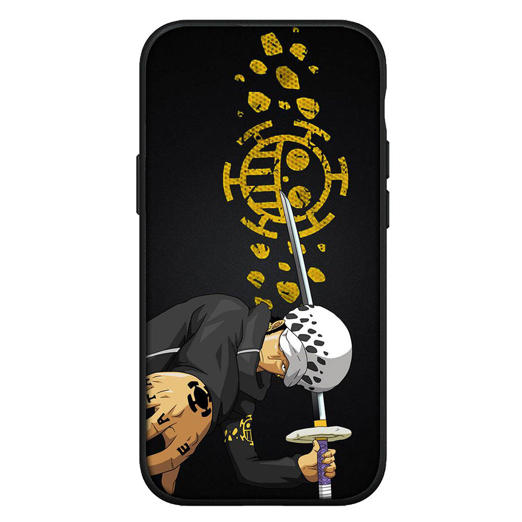 Чехол для iPhone 16 15 Xiaomi Redmi Note 14 13 12 11 Pro Max 16e Samsung Galaxy S25 S24 S23 Moto OPPO Huawei One Piece Luffy Trafalgar Law Чехол для телефона