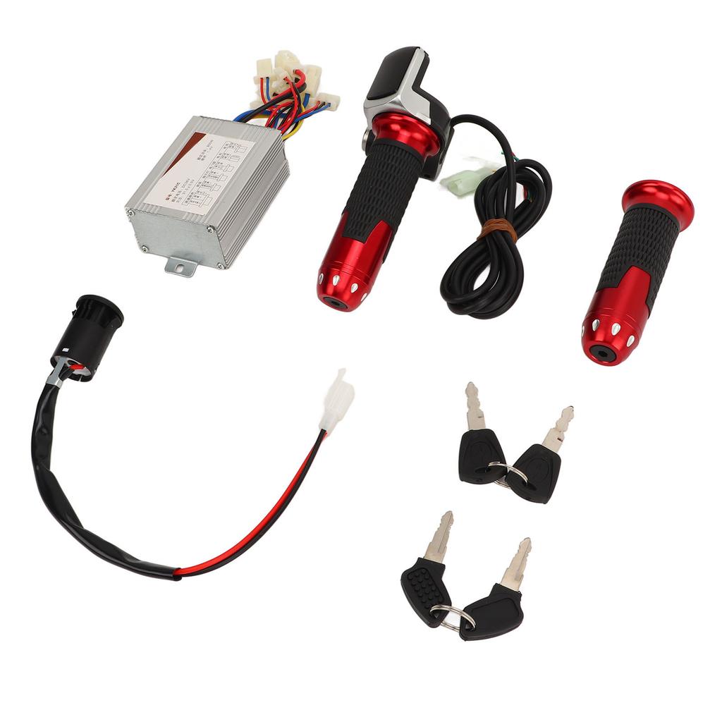36V 800W Motor Speed Controller Throttle Twist Grip Electric Door Lock Kit Electric Bike Controller Kit