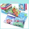 Детская познавательная английская книга из пальчиковой ткани, игрушка, устойчивая к разрывам, музыкальная книга из ткани с насекомыми и животными