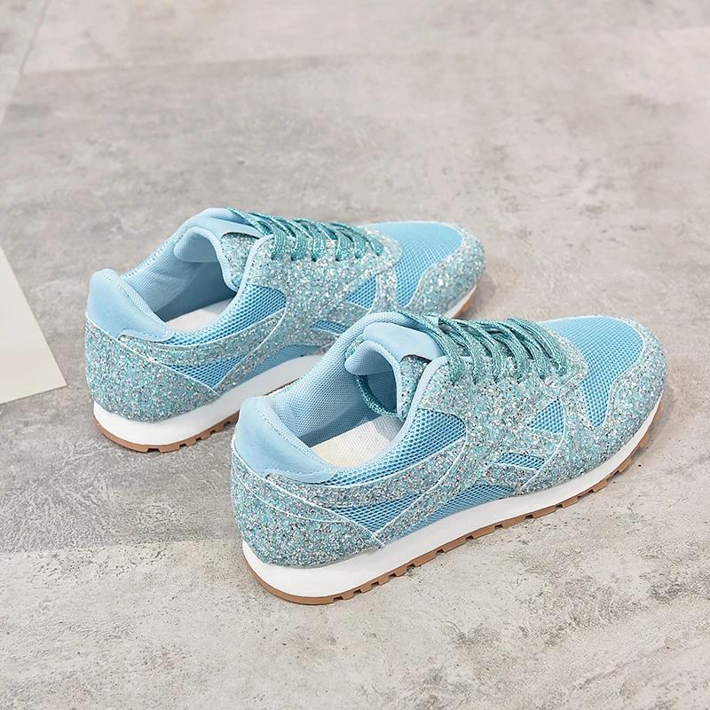 Женская обувь Тренд 2024 Кроссовки Блестящие Женские Вулканизированные Туфли Женские Кроссовки Для Увеличения Роста Массивные Кроссовки Для Бега Блестящие Туфли
