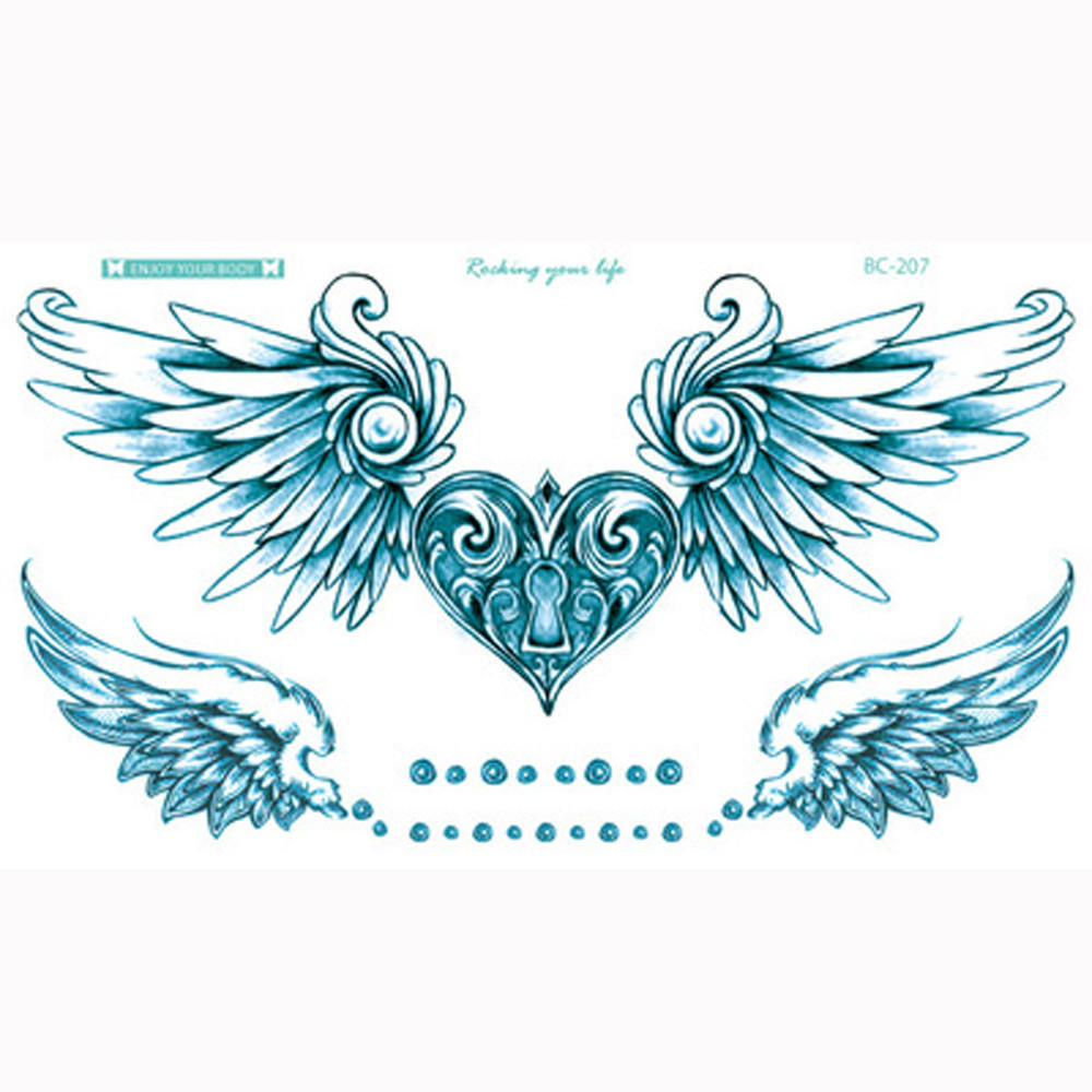 Сексуальные Временные Татуировки Флеш Body Грудина Спина Краска Цветы Наклейки