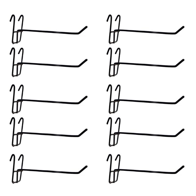 10 шт. крючков для сетчатых панелей, многоразовые вешалки для сетчатых панелей, металлический износостойкий крючок для хранения, съемная подставка для ювелирных изделий
