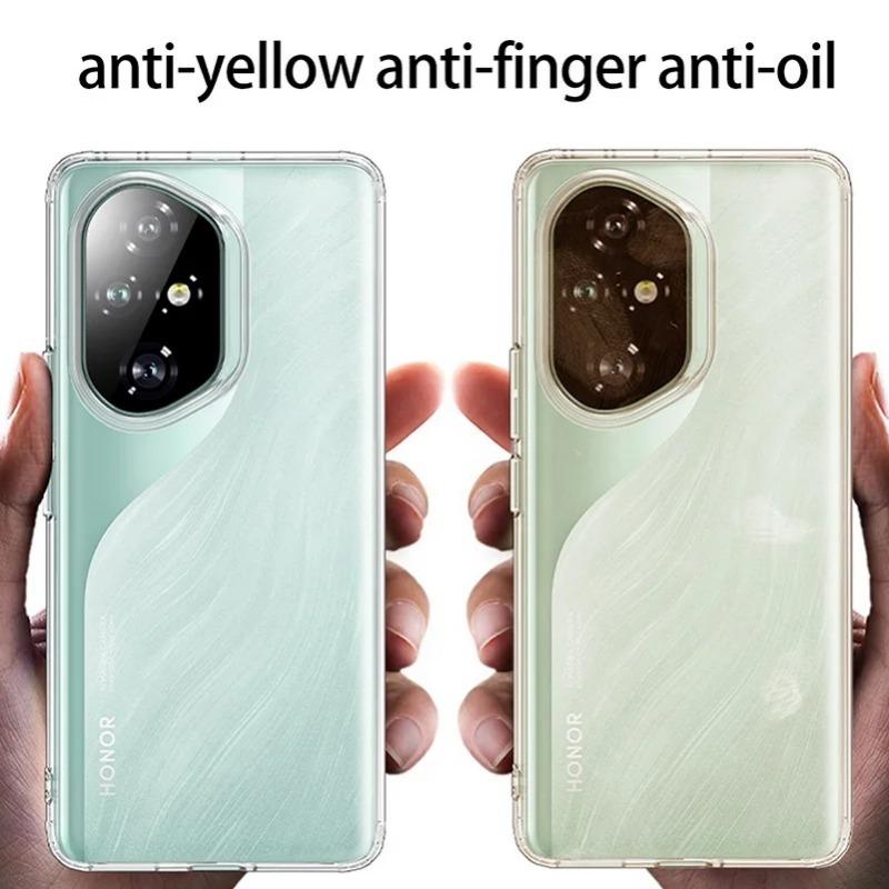 Защитный чехол для телефона Honor 300 Pro Honor300 Honor 200 Pro 100 Honor Magic 6 Pro Magic6 Camera Protect прозрачный чехол без желтизны