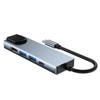 5 In 1 Laptop Docking Station for Windows Operating Systems USB Type C Hub Multiport Adapter