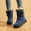 Waterproof Winter Boots for Women Faux Fur Long Plush Snow Boots Woman Platform Ankle Boots Warm Cotton Couples Shoes