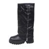 Fashion 2025 New Autumn Winter Chunky Women Knight High Boots Fashion Platform Flats Trouser Long Booties Female Western Cowboy Shoes