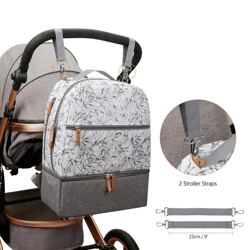 Детская сумка Сумка для подгузников Рюкзак Сумка для молокоотсоса Отделение-холодильник для молокоотсоса Стильный органайзер для детской сумки Сумка для детских бутылочек