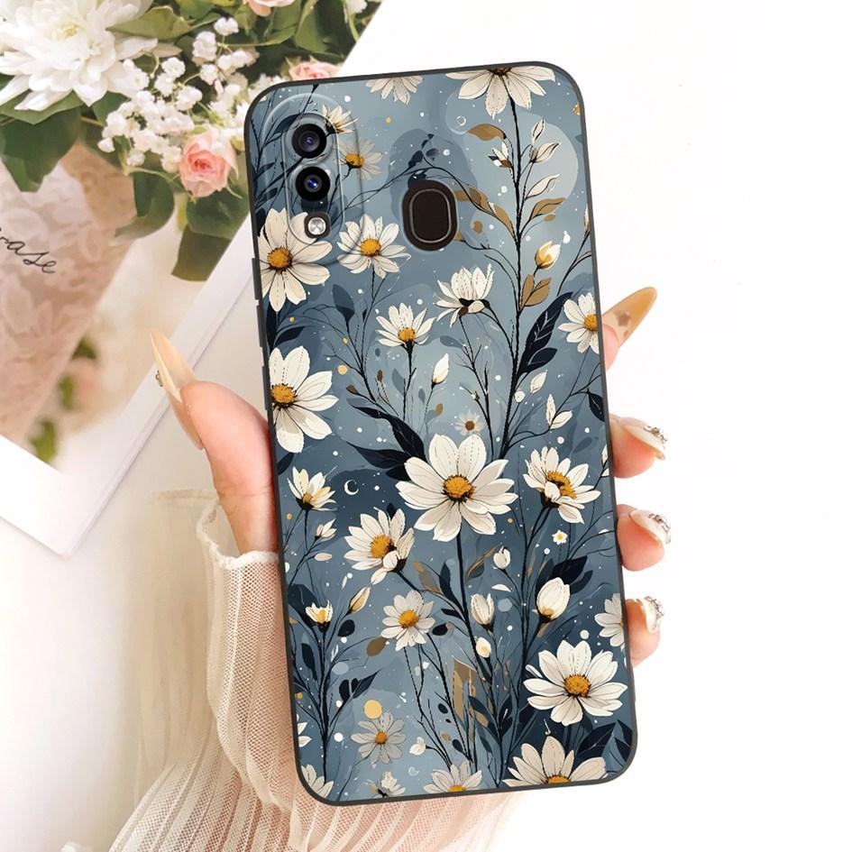 Чехол для Samsung Galaxy A20 A20e A20s Обложка SM-A202F SM-A205F SM-A207F Милый Мультяшный Кот Ударопрочный Бампер для Samsung A30 Fundas