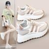 Bn013 New Breathable Sneakers Women's  Summer Student Sneaker Casual White Shoes Thick Sole Heightened Daddy Shoes