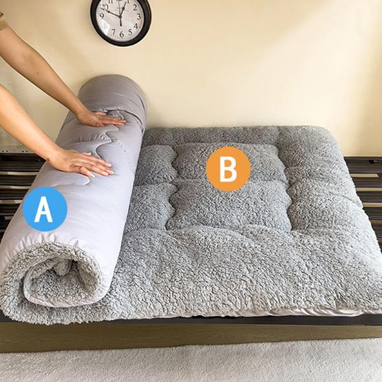 WTEMPO Клетчатый узор Высококачественный двусторонний матрас для четырех сезонов Складной толстый мягкий матрас Матрас для отеля, школы, общежития