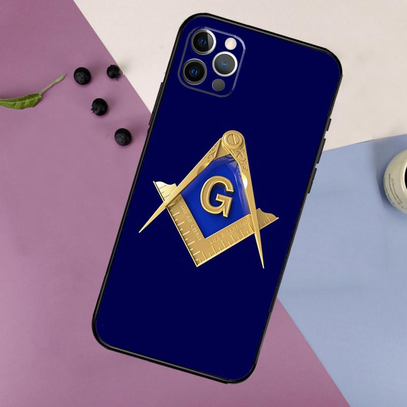 Freemasonry Logo Symbol Phone Case For iPhone 16 15 14 13 12 11 17 Pro Max 13 mini 16 Plus 16e 17 Air Bumper Cover