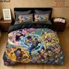 Jojos Bizarre Adventure Pattern Bedding Quilt Set Quilt Cover Pillowcase Home Birthday Gift(1 * duvet cover + 2 * pillowcase, without core)
