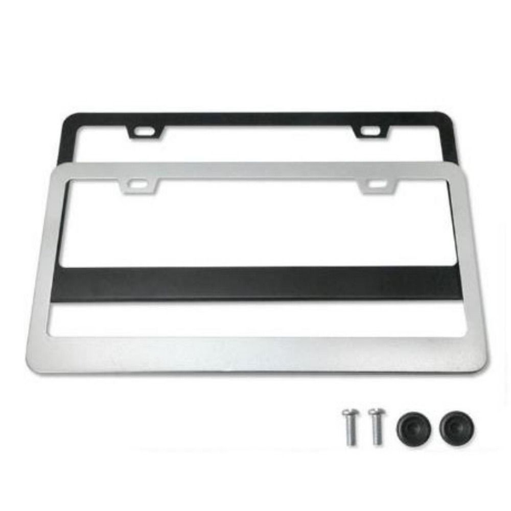 Stainless Steel Protecting License Plates 2 Hole License Plate Frame License Plate Cover