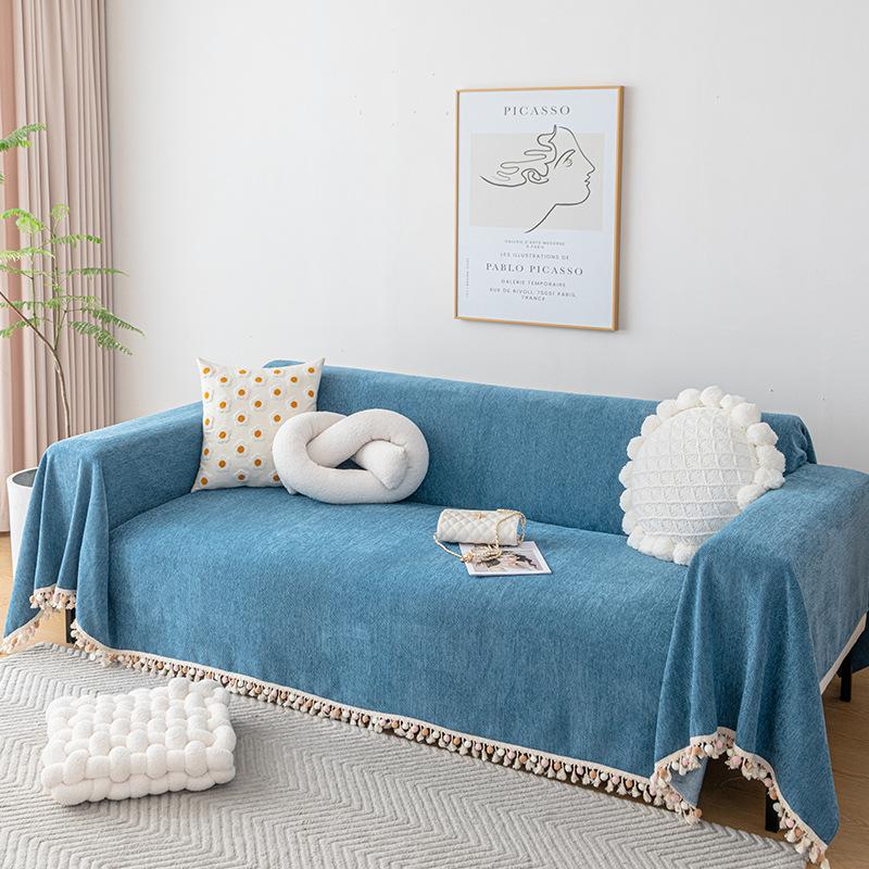 1pcs Full Dustproof Sofa Cover Blanket Non-slip Towel for Living Room Furniture Simple Four Seasons Universal Couch Cushion Mat