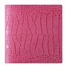 Quo Vadis Croco Leather Notebook Cover, 16x16cm, Fuchsia (qv16x1621fro)