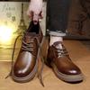 Оксфордские туфли Новые мужские ботинки из натуральной кожи Ботинки на шнуровке Мотоциклетные ботинки для активного отдыха Высокие деловые туфли Повседневные кроссовки Botas