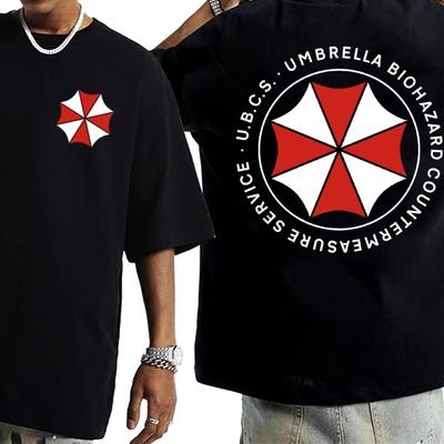 Umbrella Corporatio Logo Graphic T Shirt Resident Evil Clothing Tee Shirt Women Unisex Y2k Harajuku Oversize Cotton T Shirt Streetwear