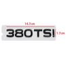 AABIO1 ABS Auto Body Side Sticker Kofferbak Emblem voor Volkswagen 280TSI 380TSI POLO CC Golf GTI Passat Jetta Kever Tiguan Scirocco