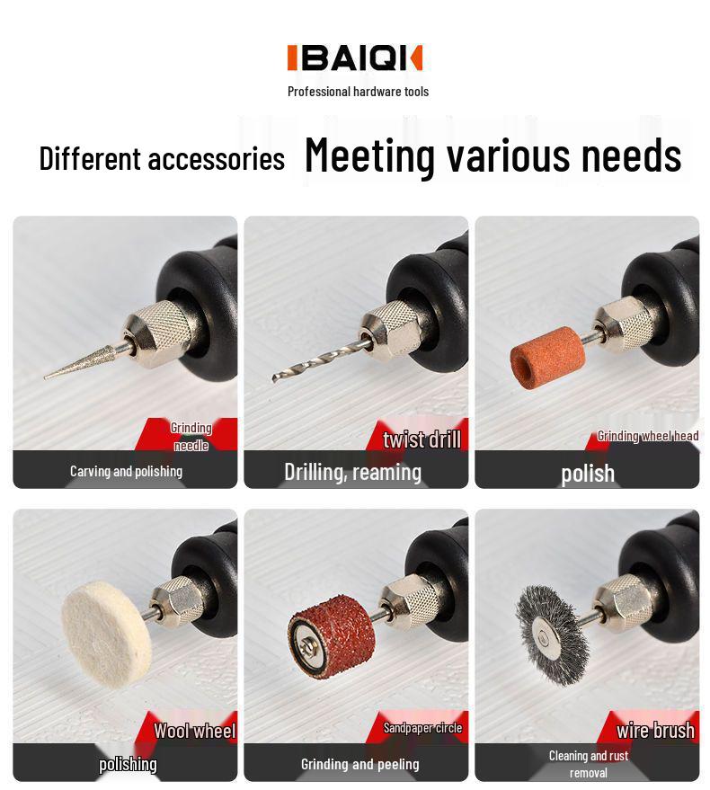 Компактная электрическая кофемолка: Ручная полировка нефрита, гравировка, резьба по дереву, мини-дрель