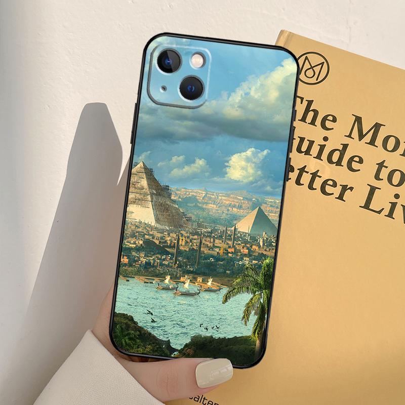 Egypt Pyramids Case For iPhone 13 12 11 14 Pro Max Mini XR X XS MAX 6S 7 8 Plus SE 2020 2022 Phone Cover