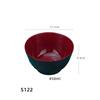 Black-Red Melamine Ramen Bowl Imitation Porcelain Fruit Salad Fast Food Tableware Frosted Noodles Rice Bowls Kitchen Accessories