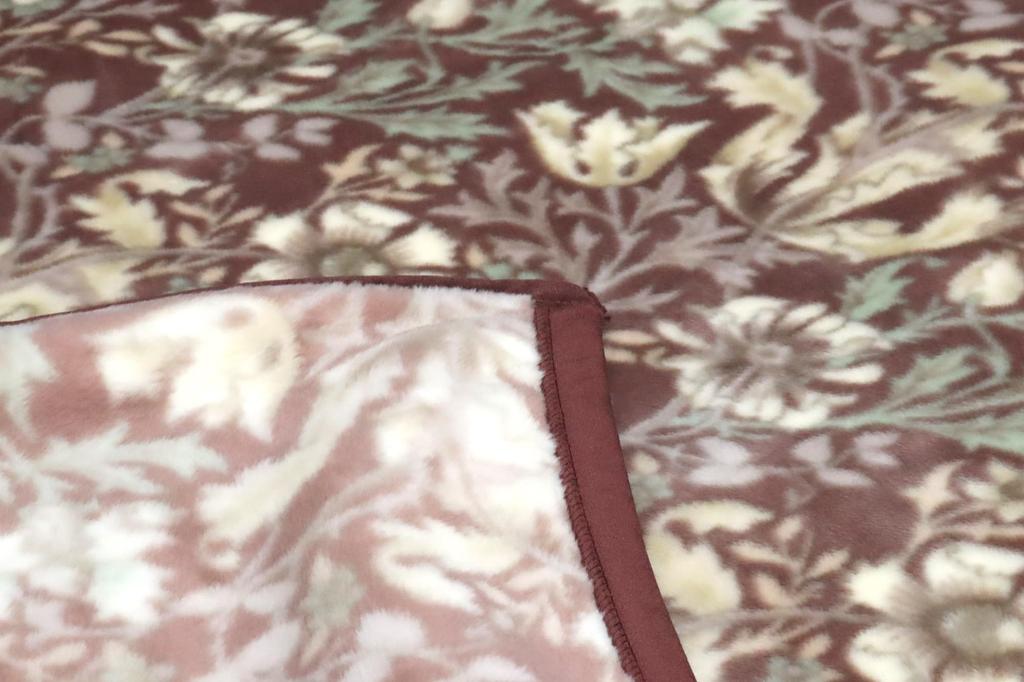 Romance Kosugi Acrylic Blanket (Fluffy Part), Single Size (140 x 200 cm), Izumiotsu, Made in Japan, Dark Red