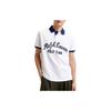 Polo Logo Print Casual Short Sleeve Polo Shirt Men Polo Shirts White 710866781-001