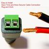 No Soldering Required Male Female CCTV Monitoring Video Cable Plug Connector for Home Indoor Surveillance Cabling