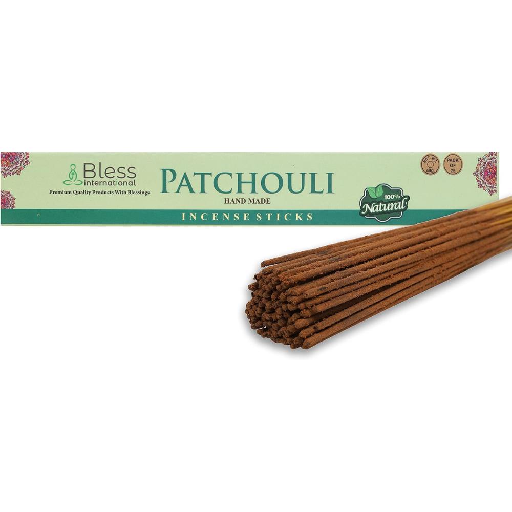 Благовония-Bless-Patchouli-Incense-Sticks 100%-Natural-Handmade-Hand-Omocked-Organic-Free-Chemicals-for-Purification-Relaxation-Positivity