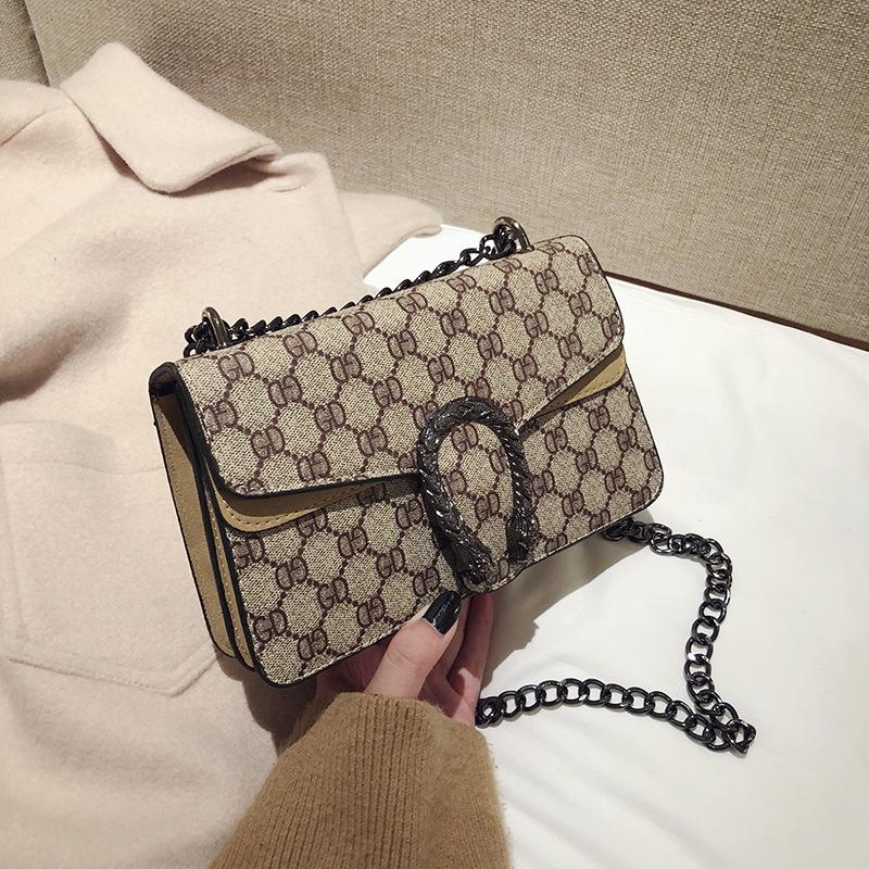 Трендовая сумка-кроссбоди на цепочке 2023: Мини-сумка через плечо в стиле ретро с принтом Диониса для женщин