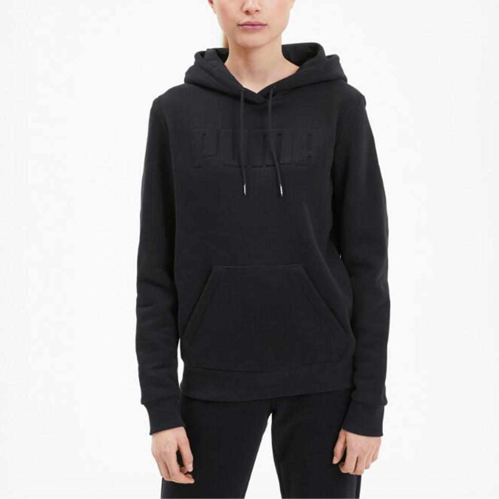 Puma Casual Sports Hoodie Long Sleeve Women Hoodies Black 585214-01