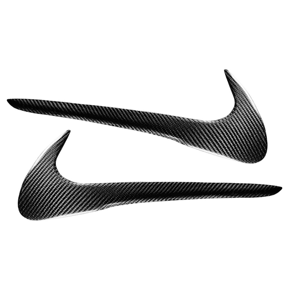 For Subaru Impreza 9th Gen 2006-2007 Real Dry Carbon Fiber Front Headlight Eyelid Eyebrow Cover Panel Decorative Car Accessories