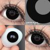FUNSACHY 2pcs Anime Cosplay Contact Lenses Colored Lens for Crazy Halloween Solid Color Blue Contacts Pink Beauty Pupil Yearly