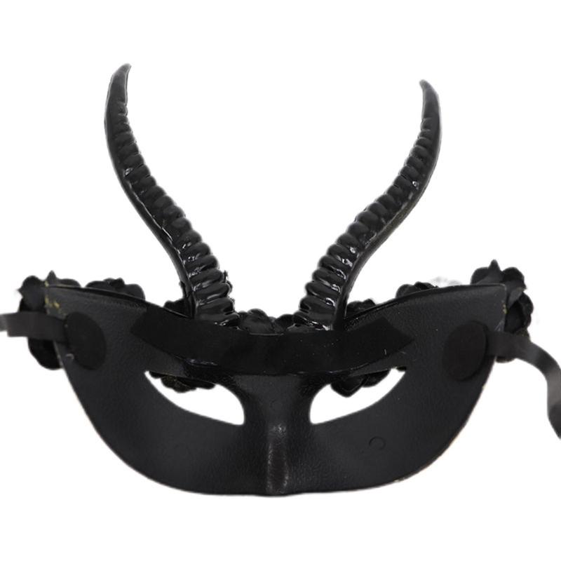 Маска на Хэллоуин Маскарадная маска Маска на пол-лица Маска Демона Маска для Марди Гра Маска для Карнавала Маска с Рогами для Вечеринки