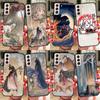 Чехол Kitsune Fox Art для Samsung Galaxy S22 Ultra Note 20 10 S10 S9 S8 Plus S20 S21 FE, чехол для телефона