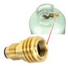 Propane Tank Adapter Solid Brass Regulator Valve Safety POL Tank Convert to QCC1 Type1