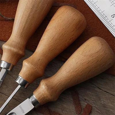 Новый DIY Деревообработка Кожаное ремесло с лезвиями для снятия фаски, строгания и диагональной резки для резки деревянной рукоятки руки