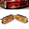 Для BMW 3 серии E36 M3 1992-1998 гг. Хромированные противотуманные фары Заменяемые лампы Желтый рассеиватель