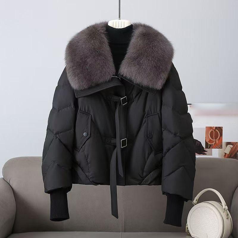 Fashion Winter Down Cotton Jacket Women's Cotton-Padded Thicken Warm Parkas Short Coat Female Casual Ladies Overwear